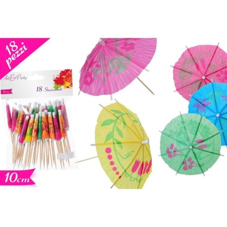STUZZICADENTI OMBRELLO 18PZ EAN 8055329147037 INGROSSO ACCESSORI PARTY