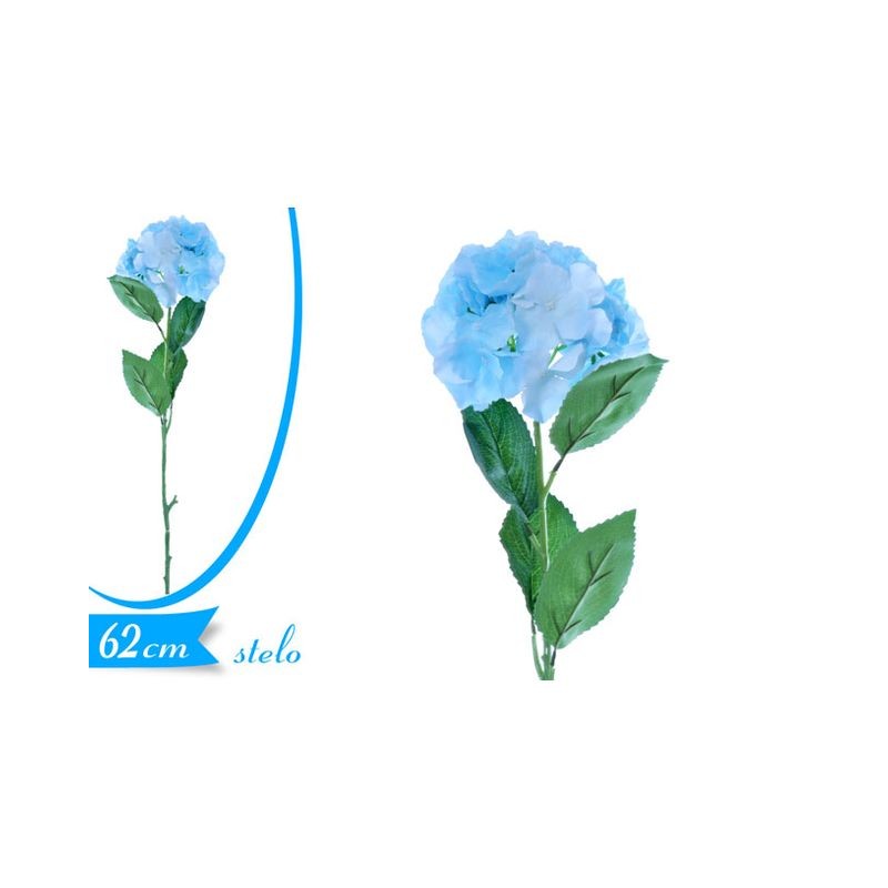 ORTENSIA 860031 AZZURRA EAN 8055329257828 INGROSSO FIORI FINTI D'ARREDO