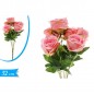 BUSH ROSE 861037 EAN 8055329301453 INGROSSO FIORI FINTI D'ARREDO