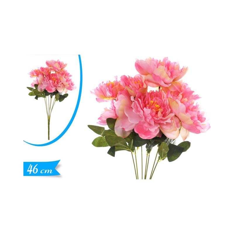 BUSH PEONIA 861047 EAN 8055329301569 INGROSSO FIORI FINTI D'ARREDO