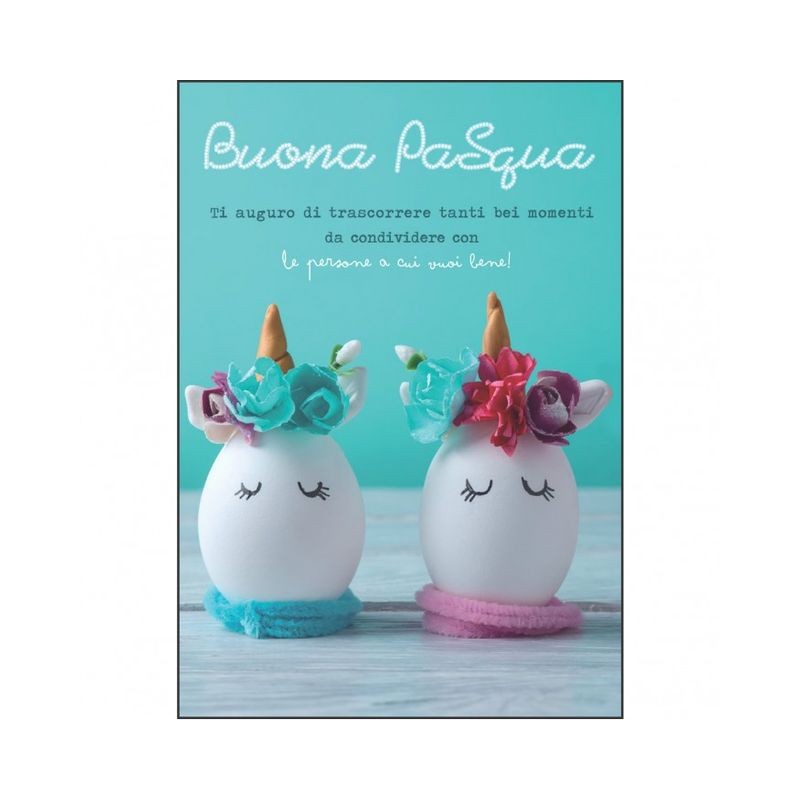 BIGLIETTO MEDIO PASQUA GLITTER C.60