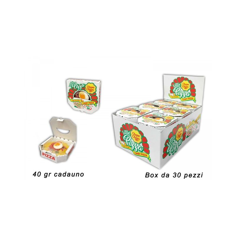 CHUPA CHUPS LITTLE PIZZA 40G EAN 8713600070138 INGROSSO CARAMELLE