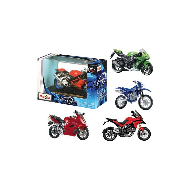 MAISTO MOTO CROSS 1:18 MODELLI ASSORTITI EAN 0090159340072 INGROSSO MODELLINI AUTO
