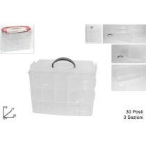 INGROSSO CASSETTIERA MULTIUSO 3SEZIONI 19X17X26CM