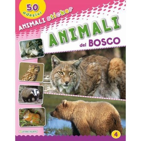 LIBRO ANIMALI STICKER ASS. 1/2/3/4 EAN 9788894902518 INGROSSO LIBRI PER BAMBINI