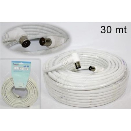 INGROSSO CAVO ANTENNA TV MT.30 MASCHIO/FEMMINA