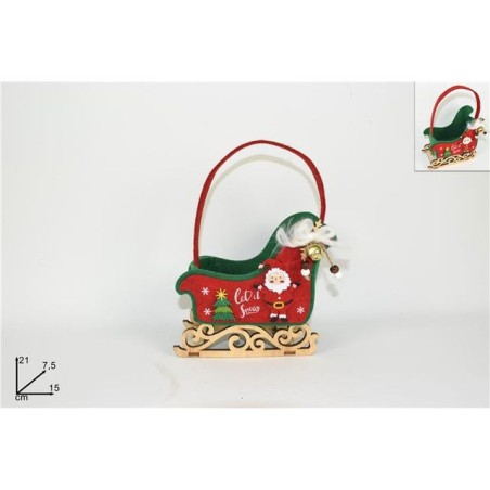 INGROSSO CESTINO FELTRO SLITTA C/CAMPANELLINO