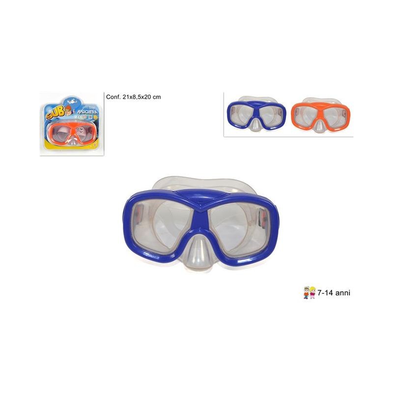 MASCHERA MARE 7-14 ANNI BLIST 2COL EAN 8034048256442 INGROSSO MASCHERE SUBACQUEE