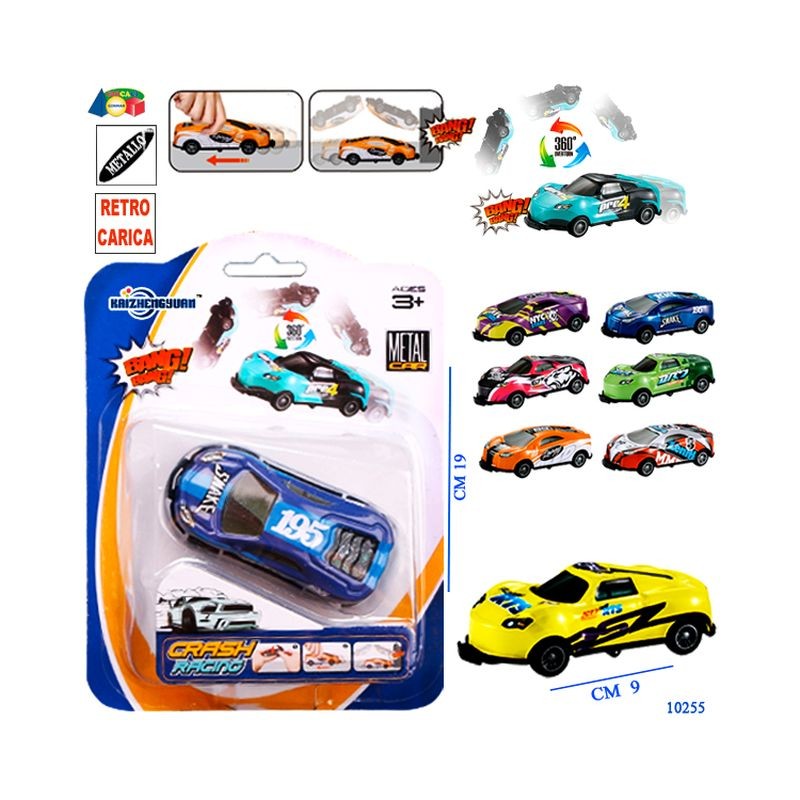 SET AUTO METALLO GIRO MORTE C/URTO AS EAN 8057438021024 INGROSSO GIOCHI DA EDICOLA