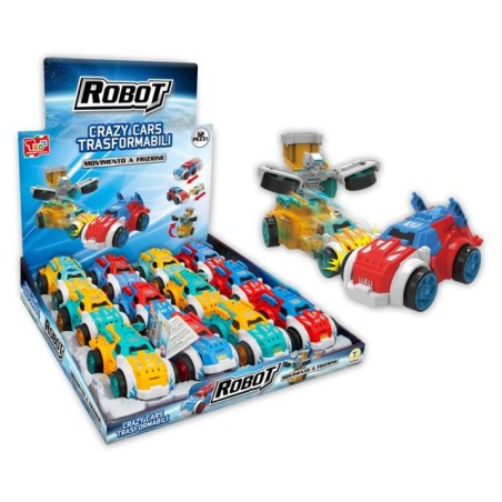 CRAZY CARS A FRIZIONE TRANSFORMER ASS EAN 8017967683773 INGROSSO MODELLINI AUTO A FRIZIONE
