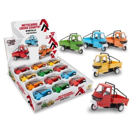 MOTOCARRO IN METALLO RETROCARICA ASS EAN 8017967730378 INGROSSO MODELLINI AUTO A FRIZIONE
