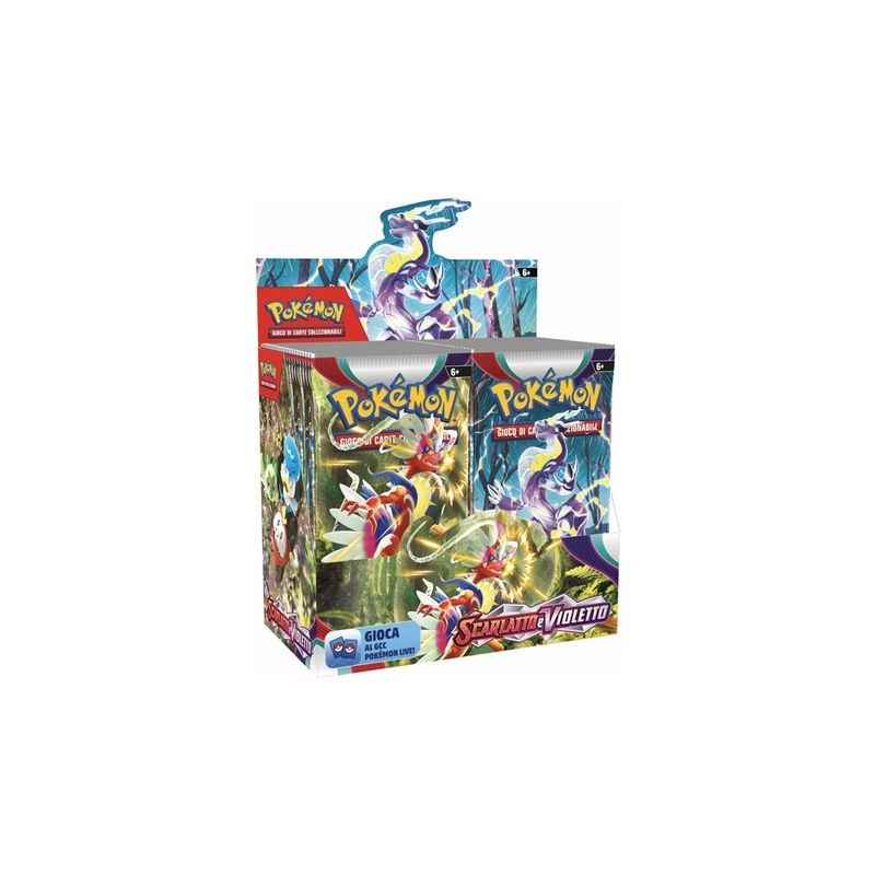 POKEMON SCARLATTO E VIOLETTO BUSTA 10CAR EAN 0820650603228 INGROSSO GIOCHI DI CARTE