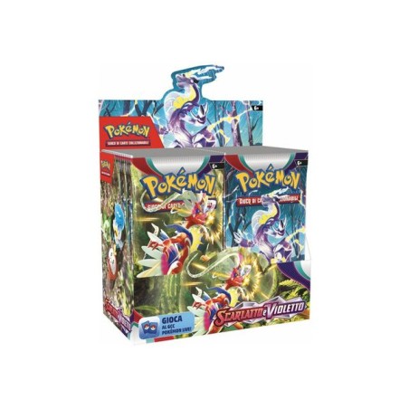 POKEMON SCARLATTO E VIOLETTO BUSTA 10CAR EAN 0820650603228 INGROSSO GIOCHI DI CARTE