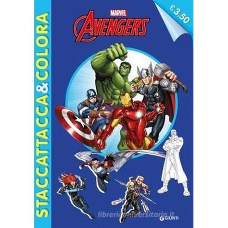 AVENGERS STACCATTACCA&COLORA EAN 9788893290036 INGROSSO LIBRI PER BAMBINI