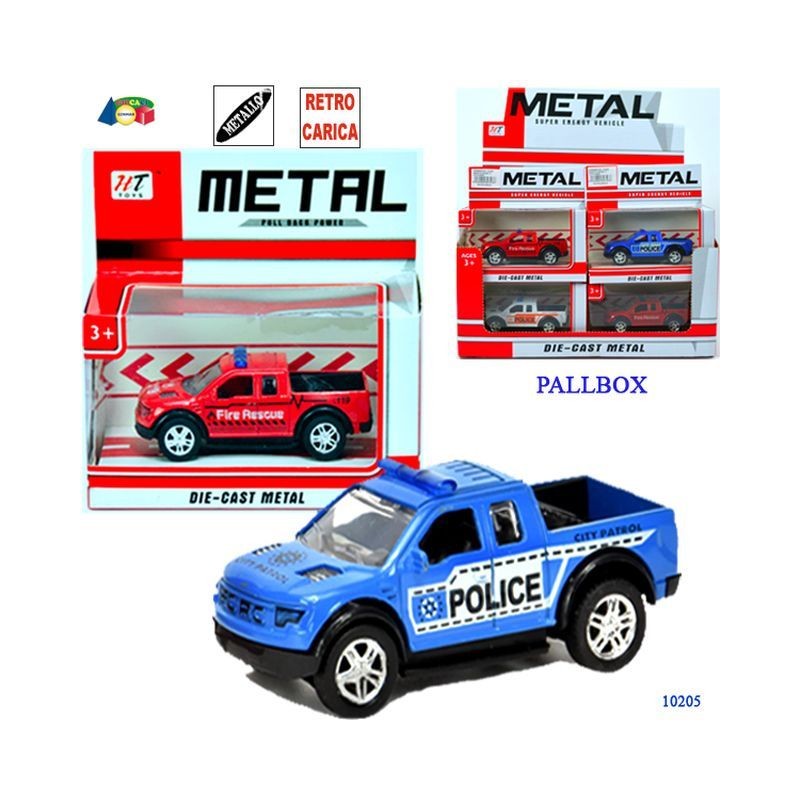 PICK UP SOCCORO METALLO RETRORICARICA EAN 8034094807476 INGROSSO MODELLINI AUTO A FRIZIONE