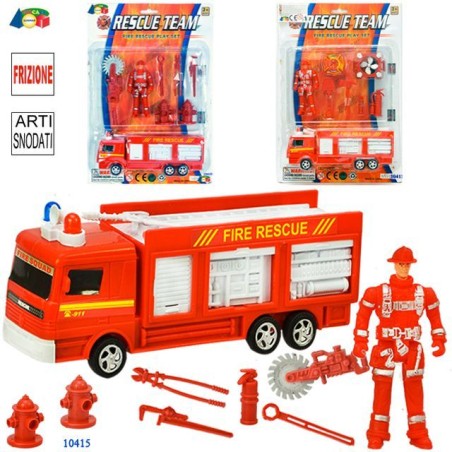 SET CAMION POMPIERE C/ACC. EAN  INGROSSO GIOCHI DA EDICOLA