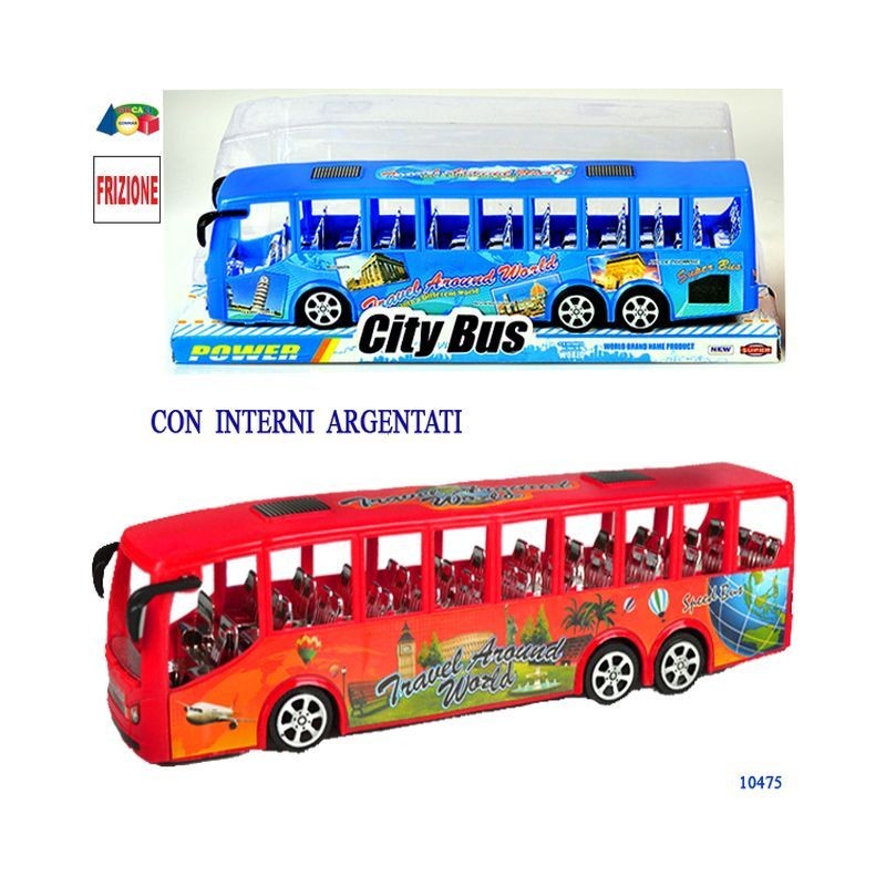 PULLMAN FRIZIONE ASSORTITI EAN  INGROSSO MODELLINI AUTO A FRIZIONE