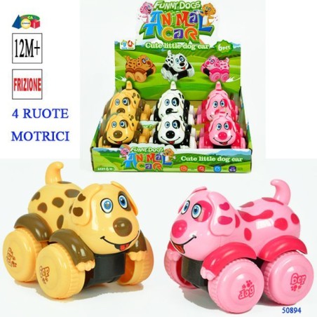 CANE MACULATO FRIZIONE 4 RUOTE MOTRICI EAN 8055742222243 INGROSSO MODELLINI AUTO A FRIZIONE