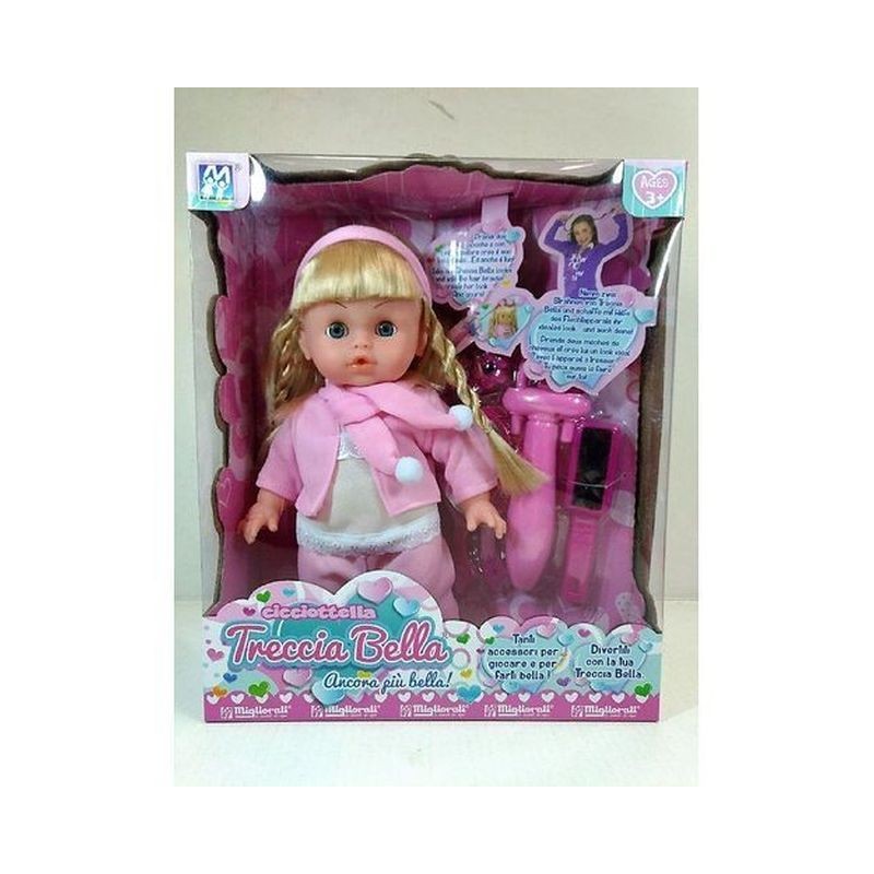 TRECCIA BELLA H.42CM EAN 8033866412108 INGROSSO BAMBOLE PUBBLICIZZATE