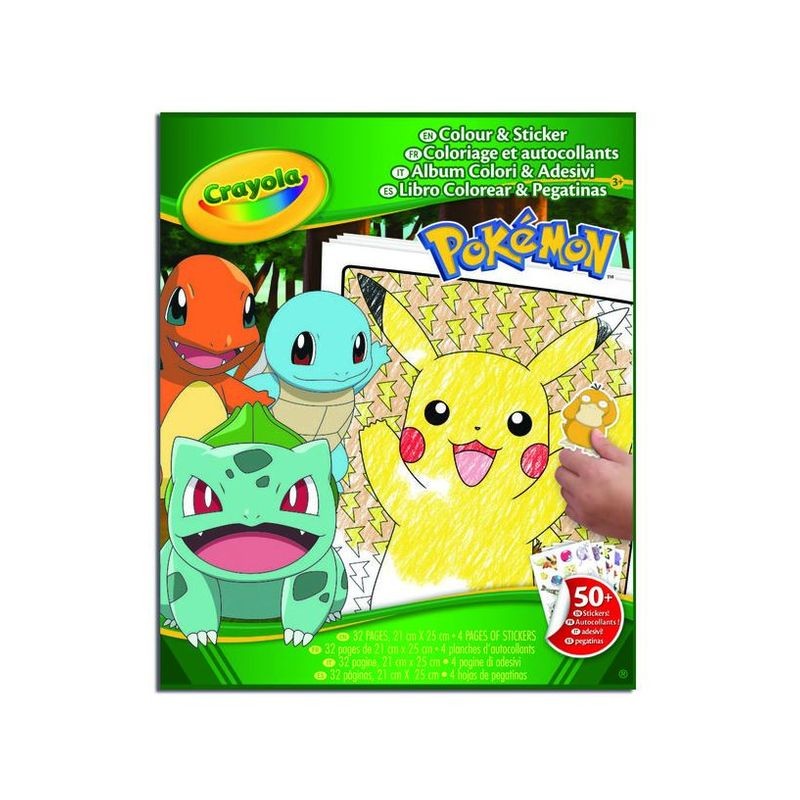 ALBUM ADESIVI COLORING POKEMON EAN 0071662127404 INGROSSO LIBRI PER BAMBINI