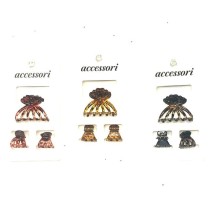 INGROSSO 3 PINZE CAPELLI BLISTER