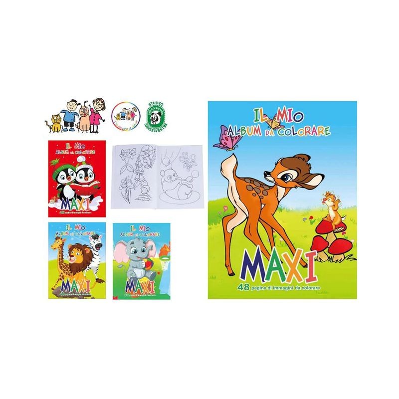 ALBUM 28X21 MAXI 48 PAGINE EAN 8052286072747 INGROSSO ALBUM DA COLORARE