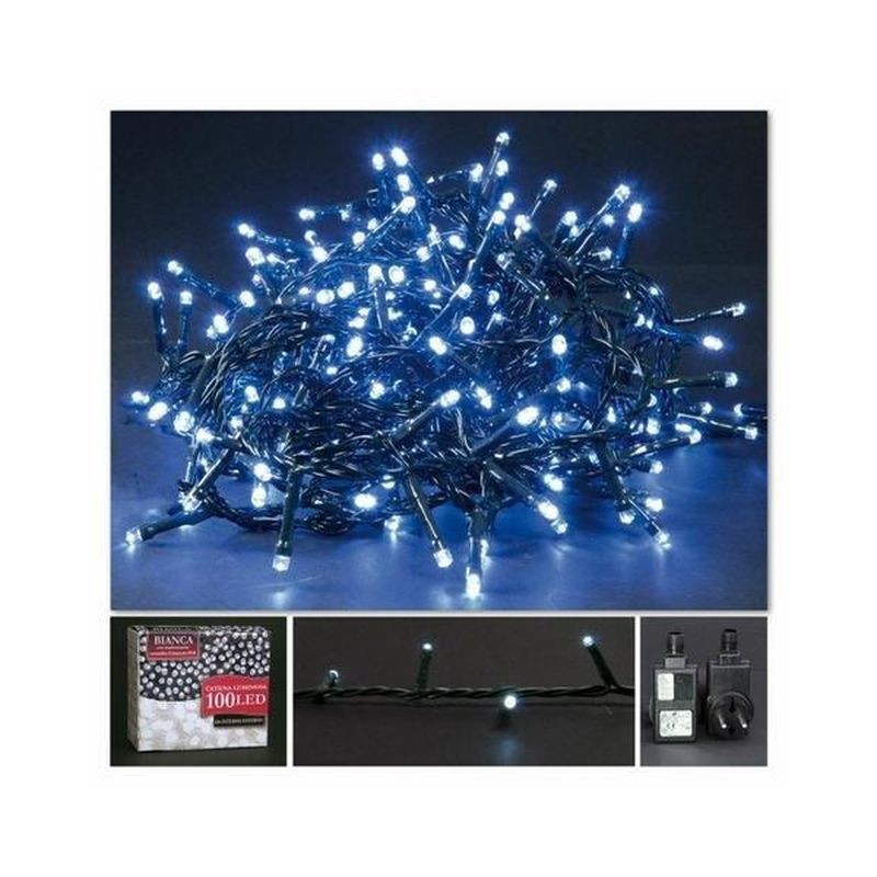 SERIE LUCI LED BIANCA ESTERNO 8F EAN 8023650876520 INGROSSO LUCI NATALIZIE