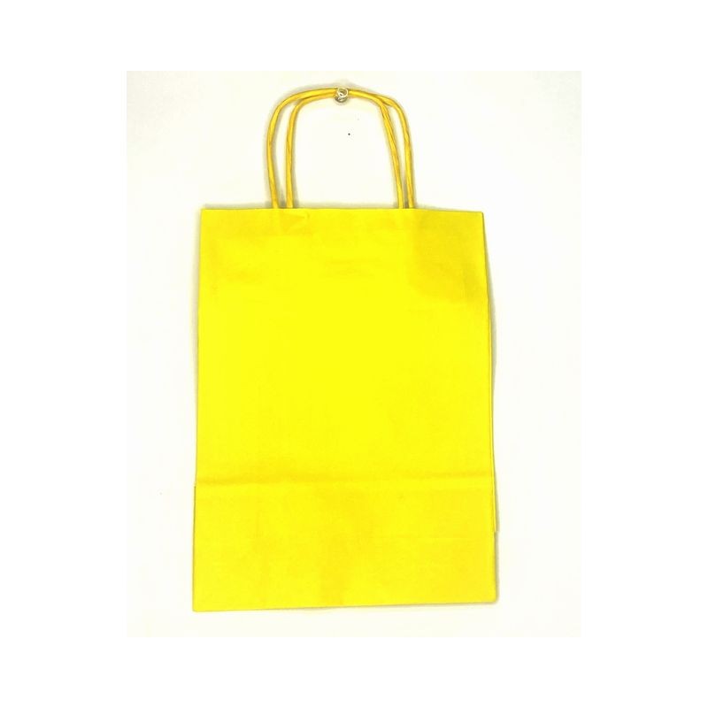 SHOPPER CARTA 18X24 GIALLO C.25 EAN 8010598632219 INGROSSO SACCHETTI E SHOPPER REGALO