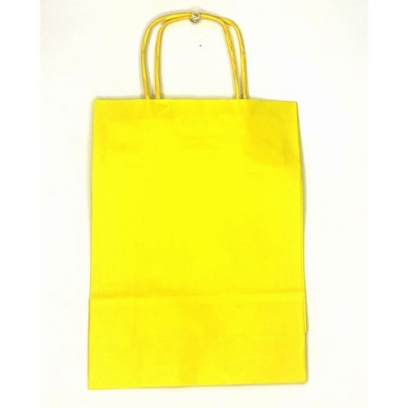 SHOPPER CARTA 18X24 GIALLO C.25 EAN 8010598632219 INGROSSO SACCHETTI E SHOPPER REGALO