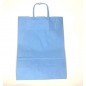 SHOPPER CARTA 24X31 AZZURRO C.25 EAN 8010598622234 INGROSSO SACCHETTI E SHOPPER REGALO