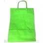SHOPPER CARTA 27X36 VERDE C.25 EAN 8010598626300 INGROSSO SACCHETTI E SHOPPER REGALO