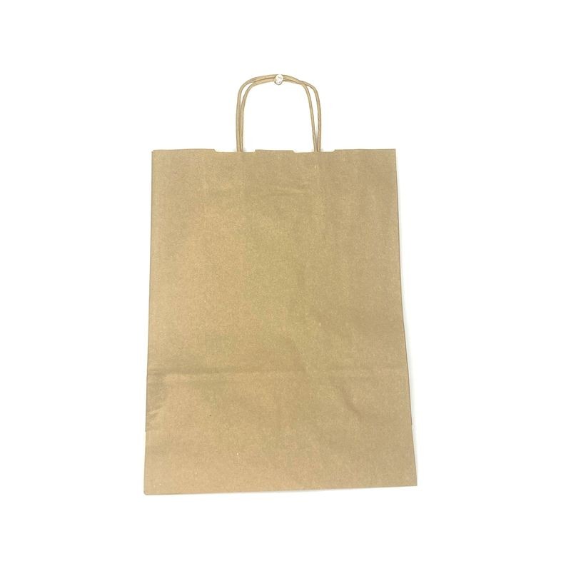 SHOPPER CARTA 36X41 AVANA C.25 EAN 8010598600393 INGROSSO SACCHETTI E SHOPPER REGALO