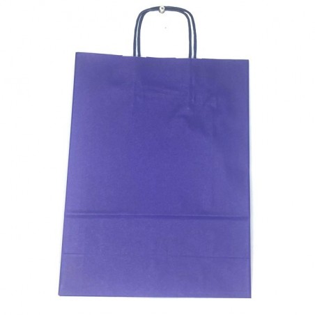SHOPPER CARTA 36X41 BLU REFLEX C.25 EAN 8010598621398 INGROSSO SACCHETTI E SHOPPER REGALO