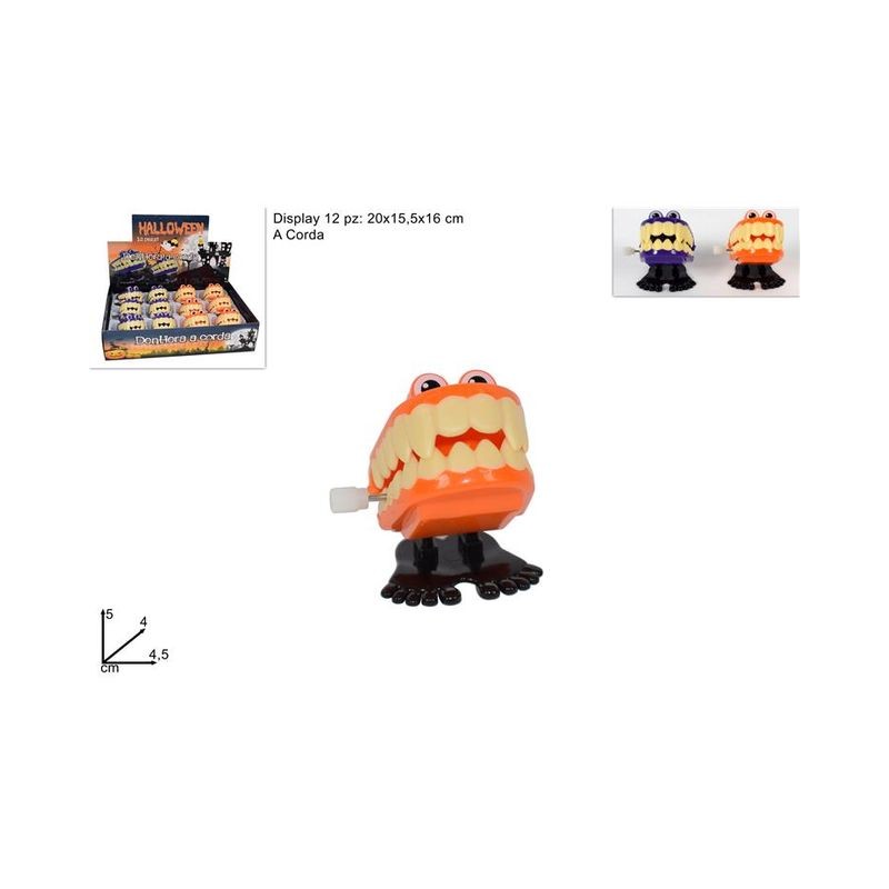 DENTIERA A CORDA COLORI ASS. 7X4X4CM EAN 8033113665776 INGROSSO DECORAZIONI HALLOWEEN