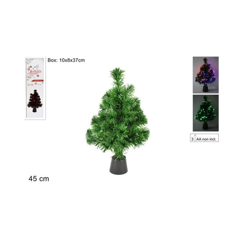 ALBERO A FIBRA OTTICA 45CM VERDE EAN 8033113864971 INGROSSO ALBERI DI NATALE