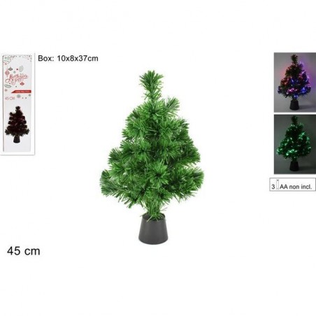 ALBERO A FIBRA OTTICA 45CM VERDE EAN 8033113864971 INGROSSO ALBERI DI NATALE