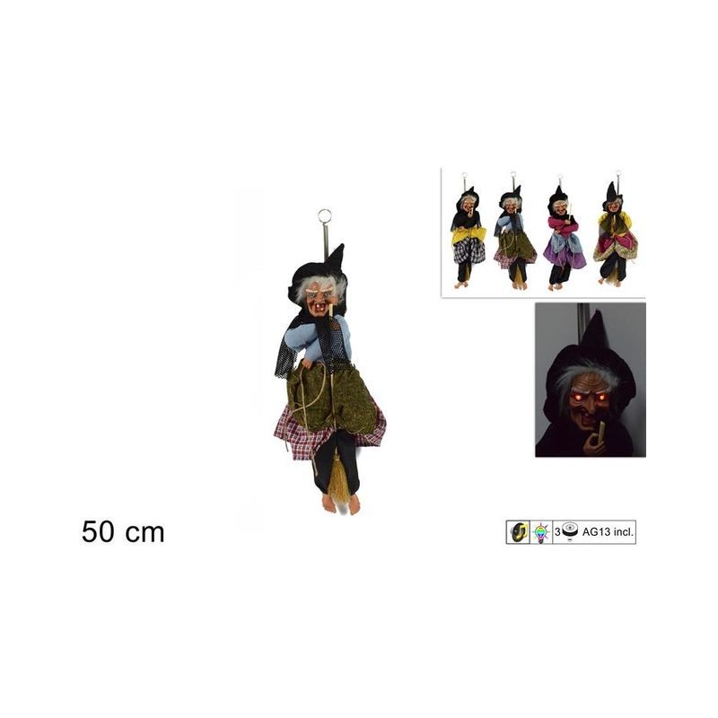 BEFANA CON MOLLA CON LUCI EAN 8027501535260 INGROSSO BEFANA