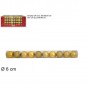 TUBO 10 PALLINE 6 CM 3 MOD. DISP ORO EAN 8033113269547 INGROSSO PALLINE DI NATALE E PUNTALI
