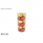 PALLE 6CM 24PZ 4ASS ROSSO/ORO BOX PVC 3A EAN 8033113901669 INGROSSO PALLINE DI NATALE E PUNTALI