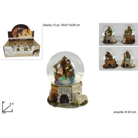 AMPOLLA 45MM C/NATIVITA SCENARIO NATALIZ EAN 8033113675508 INGROSSO OGGETTISTICA NATALIZIA