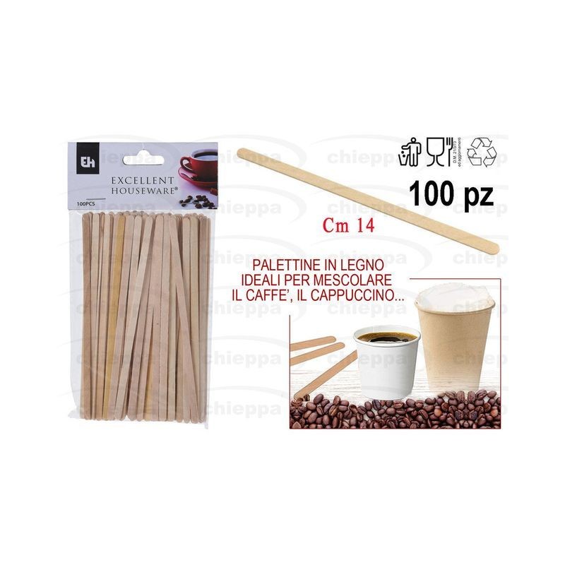 PALETTA CAFFE' CM.14 PZ.100 EAN 8719987873294 INGROSSO CAFFETTIERE E ACCESSORI