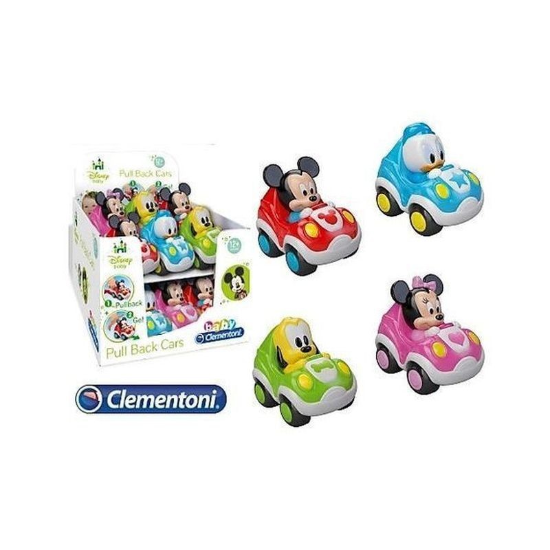 DISNEY BABY MACCHININE RETROCARICA +12M EAN  INGROSSO BABY CLEMENTONI
