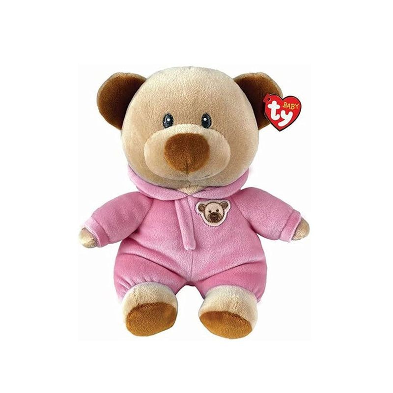 BABY TY CM.28 ORSETTO C/PIGIAMA ROSA EAN 008421320448 INGROSSO PELUCHE MORBIDOSI