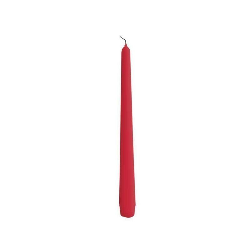 CANDELA CONICA ROSSO LACC. 2PZ. 25CM EAN 8004830302282 INGROSSO CANDELE E LAMPADE NATALIZIE