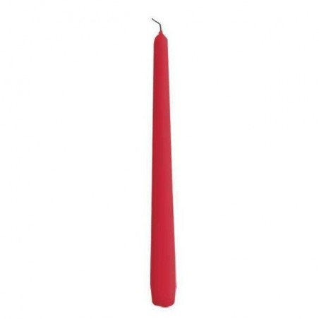 CANDELA CONICA ROSSO LACC. 2PZ. 25CM EAN 8004830302282 INGROSSO CANDELE E LAMPADE NATALIZIE