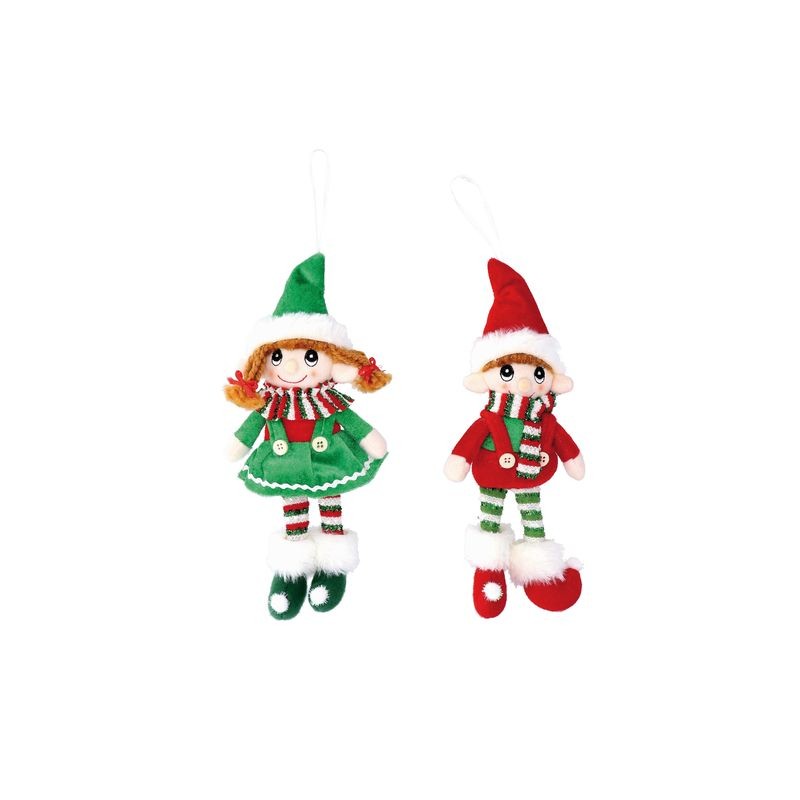 DEC NAT X ALB ELFO ASS2MOD 12X5XH26 EAN 8021785852822 INGROSSO PUPAZZI E GNOMI NATALIZI