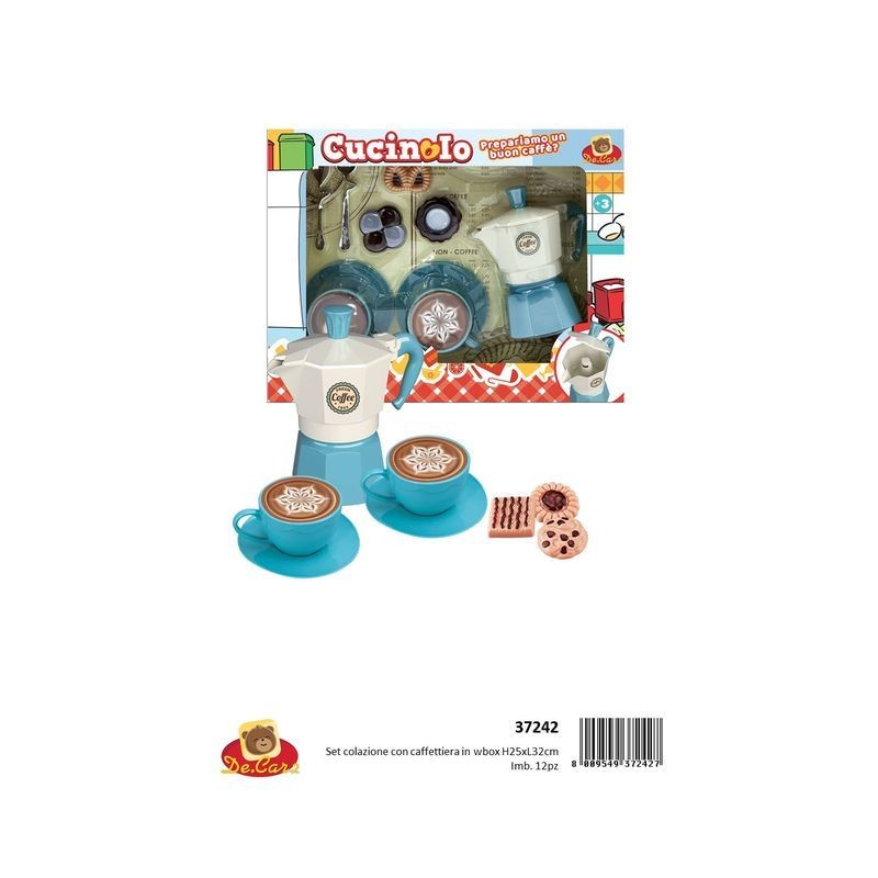 SET COLAZIONE C/CAFFETTIERA H25 X L32CM EAN  INGROSSO GIOCHI DI CUCINA ED ELETTRODOMESTICI