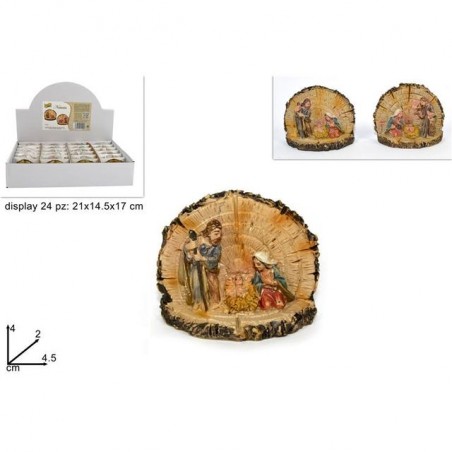 NATIVITA' TRONCO PICCOLA EAN 8033113112928 INGROSSO OGGETTISTICA NATALIZIA