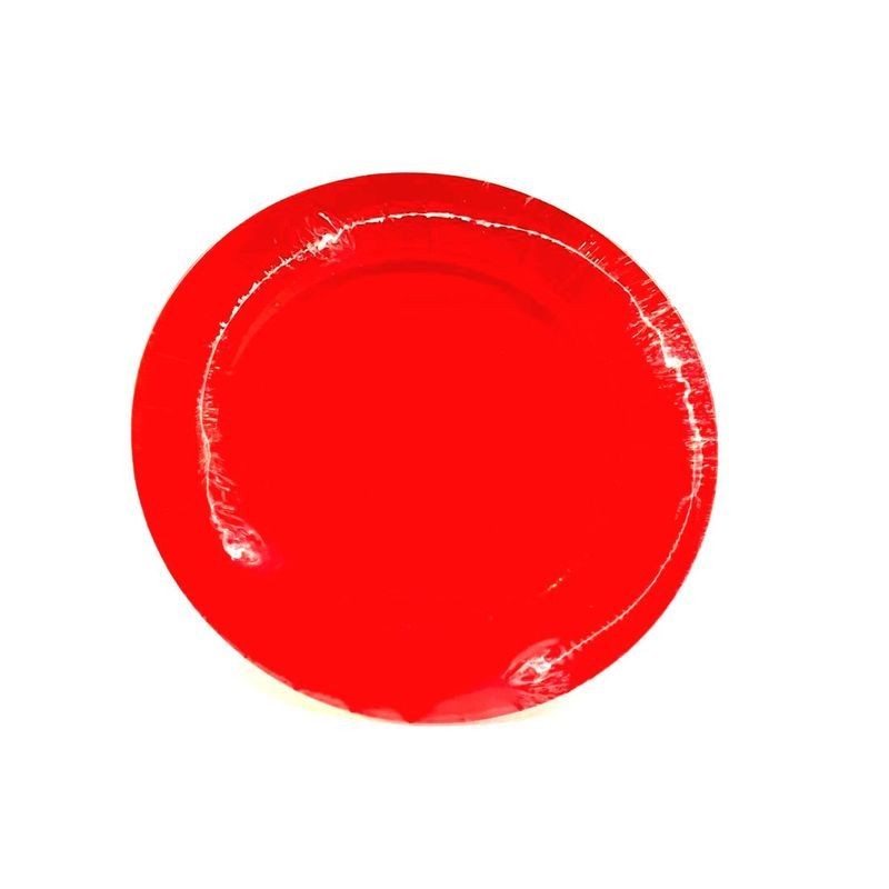 SOFT PIATTI PIANI CM.23 PZ.10 ROSSO COMP EAN 8057438685325 INGROSSO PIATTI NATALIZI