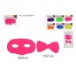 MASCHERINA C/PAPILLON FLUO COL ASS201850 EAN 8033113846410 INGROSSO MASCHERE DI CARNEVALE